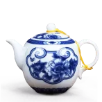 景德鎮陶瓷青花瓷小茶壺釉中彩過濾泡茶單壺
