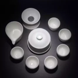 德化白瓷茶具套裝陶瓷中國白白玉瓷功夫茶具