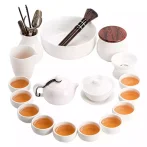德化中國白羊脂玉白瓷功夫茶具套裝