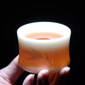 德化白瓷茶杯純手工羊脂玉瓷家用商務個人杯