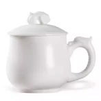 羊脂玉瓷茶杯中國白家用白瓷水杯功夫茶具