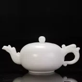 陳清宜德化白瓷茶壺大號陶瓷功夫茶具