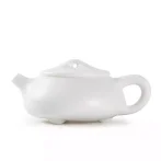 白瓷茶壺中國白羊脂玉瓷素燒帶茶濾西施壺