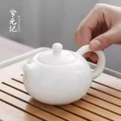 德化白瓷泡茶壺西施壺純手工羊脂玉單壺茶具