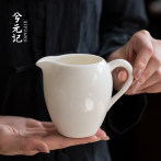羊脂玉瓷美人公道杯德化白瓷陶瓷茶海分茶器功夫茶具勻杯分茶器